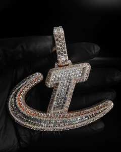 Collar con colgante de diamante Moissanite al por mayor con cadena de oro, plata o platino perfecta para compromiso de boda - Product Image 4