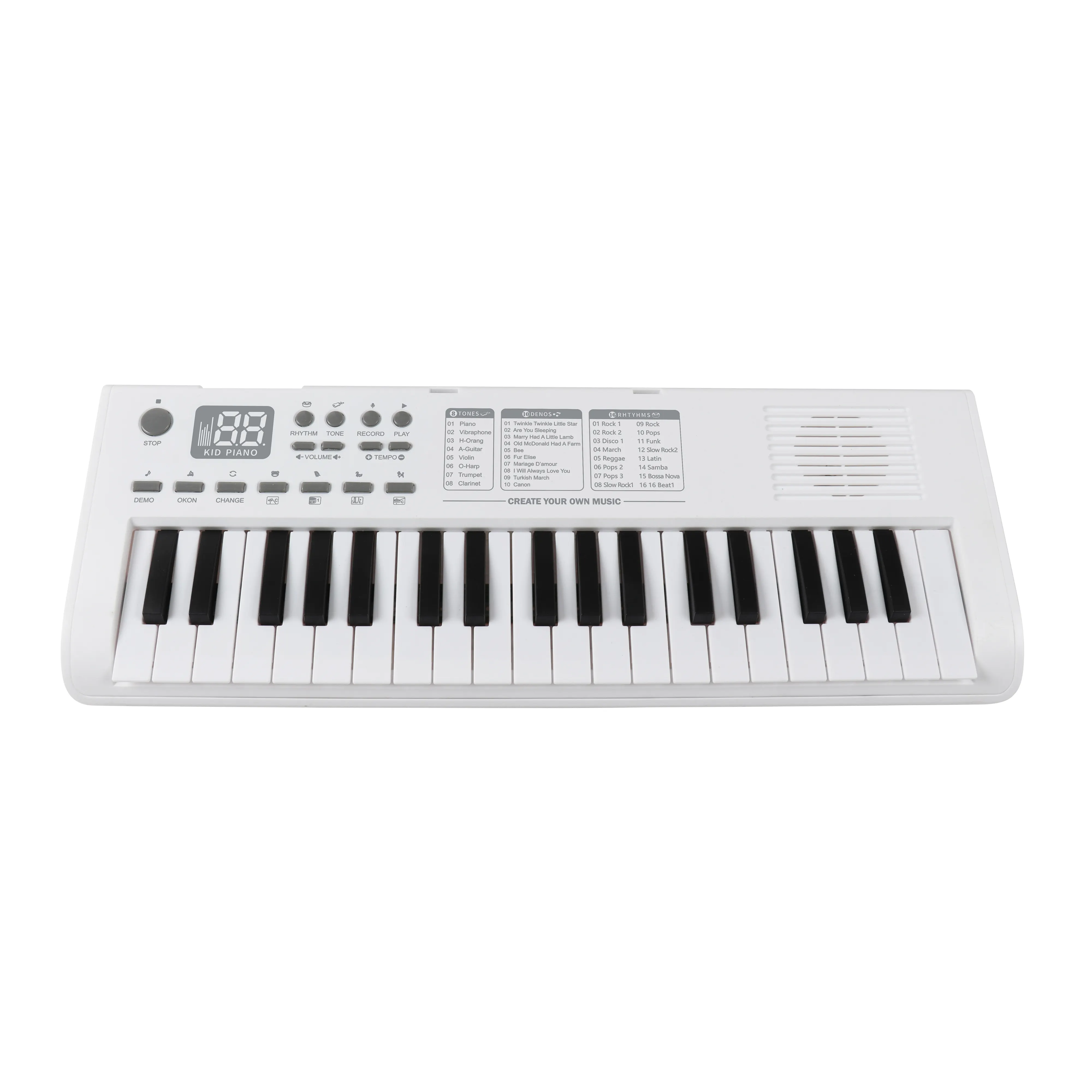 Hochwertige Kinderspiel zeug Musik instrument digitale Tastatur zertifiziert 37 Tasten Spielzeug elektronische Orgel Spielzeug Klavier für Kinder