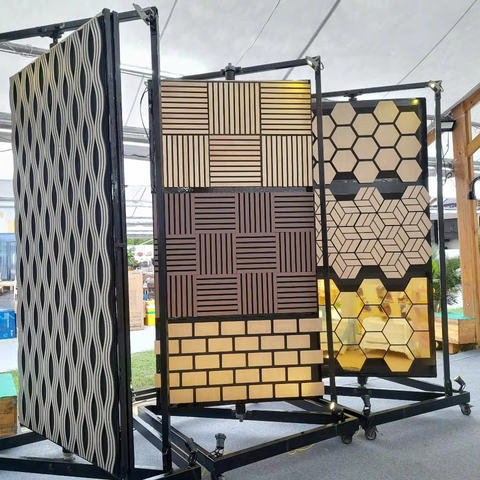 Modern High-Density Decorative Wall Acoustic Panels Soundproof Sound Dampening Rubber Core for Home Studio Office for Living