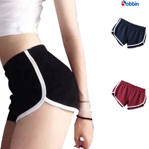 BOBBIN INDUSTRIES Premium Quality Summer Women's <b>Shorts</b> <b>Plus</b> <b>Size</b> Solid Color Yoga Beach Pants <b>Elastic</b> Quick Dry Breathable - Product Image 4