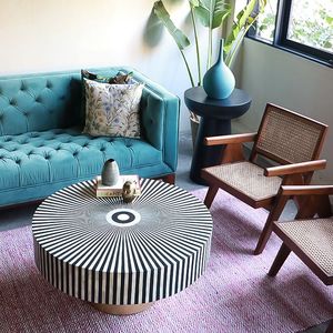 Hot <strong>Items</strong> Luxury Mother of Pearl Inlay Side <strong>Table</strong> Living Room Furniture MOP Stool Modern End <strong>Table</strong> Made in India By FWE - Product Image 2