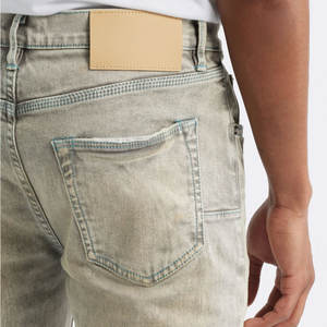 Pantalon denim taille haute personnalisé pour hommes jean respirant de haute qualité grande taille pour personnalisation de pantalon tenue professionnelle à la mode - Product Image 3