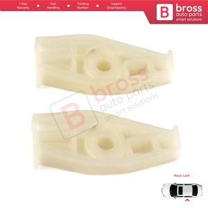 Clips de Reparación para el Regulador de la Ventanilla Trasera Izquierda BWR793 para Megane MK1, New Beetle 1Y7, 206 2D, 2 Puertas, CC, Coupé, Cabrio - Product Image 2