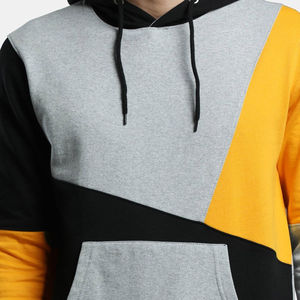 Sudadera con Capucha Vintage de Peso Medio para Hombre, Marca de Algodón, Bloques de Color, Estilo Urbano Holgado, Cómoda y Moderna - Product Image 5