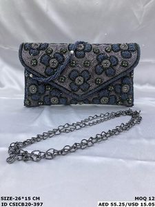 Bolso de noche hecho a mano de diseñador elegante hecho a mano para mujer, bolso de mano nupcial para boda, embragues exclusivos hechos a mano - Product Image 5