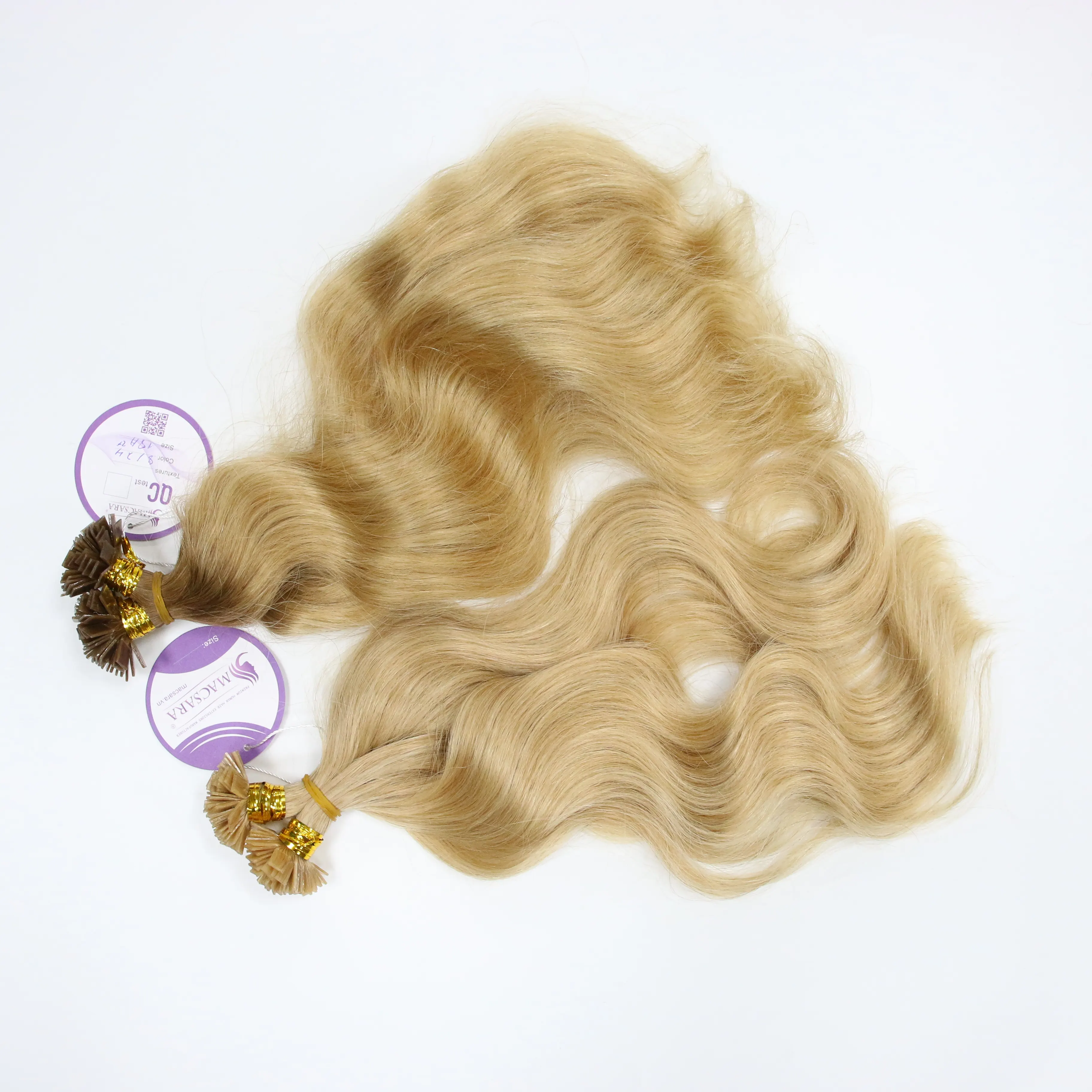 Natural Wavy Blonde Color Cheap Vietnamese Virgin Cuticle Aligned Straight Highlight Color Human Hair Extension
