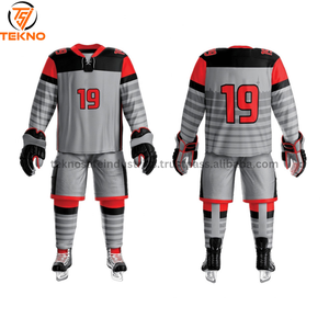 Uniforme de hockey sur glace de sublimation de conception populaire supérieure meilleure qualité nouveauté uniforme de hockey sur glace pour jeunes en bas quantité minimale de commande entretenu par OEM - Product Image 1