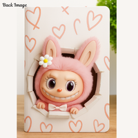 Jurnal Kulit Cetak Boneka Hati Pink Lucu, Notebook Estetik Trendi Ukuran 7x5, Kunci Tipe C, Tersedia Custom, Hadiah Hari Ibu