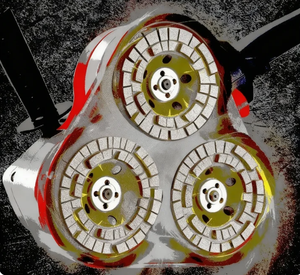 מכונת ליטוש בטון ידנית HC-200 בעלת שלושה ראשים, רב תכליתית לליטוש רצפות בטון - Product Image 2