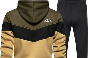 Chándal Deportivo Personalizado para Hombre con Capucha, 100% Algodón, Transpirable y Antibacteriano |   Conjunto Deportivo de Forro Polar para Invierno |   Logotipo Bordado - Product Image 4