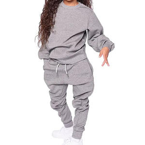 Conjuntos de chándal con logotipo personalizado para niños, chándales de lana hechos a medida para niños para entrenar, chándal al por mayor para trotar - Product Image 6