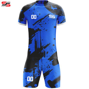 เสื้อฟุตบอลทีมฟุตบอลพิมพ์โลโก้ได้ฟรีเสื้อกีฬาออกแบบได้ตามต้องการรุ่นใหม่ล่าสุด - Product Image 1