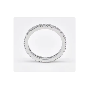 TrendingIGI Bague en diamant de laboratoire en forme de poire certifiée plaqué or 14kt Ensemble de bijoux en or et diamant pour hommes et femmes - Product Image 3