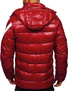 Chaqueta Bomber Roja para Hombre, Estilo Moderno, Resistente al Viento, con Capucha, Letras Personalizadas, Color Personalizado, Tallas S-6XL, Venta al Por Mayor, Impermeable - Product Image 5