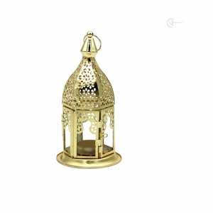 Elegant Metal Ramadan Candle Holder <b>Lantern</b> for Home Lighting Dcor | Waterproof & Portable Creates Warm & Relaxing Ambience - Product Image 4