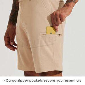 Shorts de sport respirants pour hommes, pour la gym, le golf, en polyester et élasthanne, séchage rapide, pour l'extérieur, anti-transpiration - Product Image 5