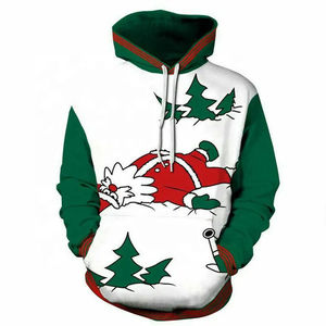 Pull d'entraînement surdimensionné pour hommes sweats à capuche pull noël automne sweat à manches longues coupe ample sweats à capuche de noël - Product Image 1