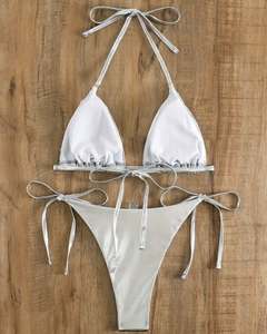 Conjuntos de bikini de moda de fabricante de trajes de baño personalizados OEM en Pakistán para mayoristas de moda con MOQ - Product Image 2