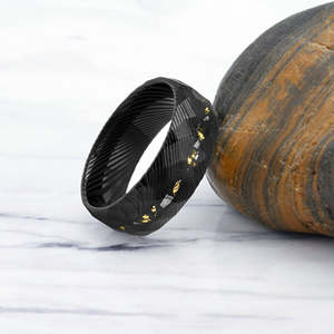 Anillos de acero de Damasco Anillo de acero de Damasco hecho a mano unisex - Product Image 6