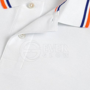 เสื้อโปโลสำหรับเล่นกอล์ฟของผู้ชายเสื้อยืดถักสีทึบออกแบบโลโก้ได้ตามต้องการ - Product Image 3