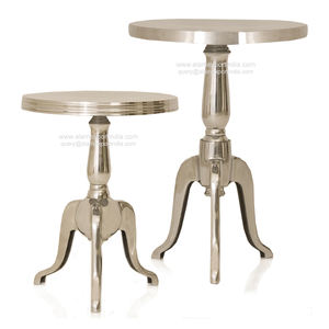 New Aluminum <b>Table</b> Metal Furniture <b>Round</b> Side <b>Occasional</b> Wine Lamp <b>Table</b> Polished Flat Surface Coffee for Living Room Office - Product Image 5