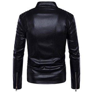 Veste en cuir à la mode pour hommes fabriquée au Pakistan Veste en cuir à la mode pour hommes au meilleur prix - Product Image 3