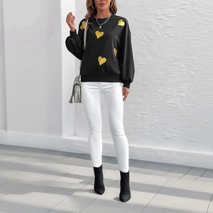 Sudadera informal de cuello redondo para mujer Otoño/Invierno estampado Navidad Santa Claus diseño cómodo transpirable señoras Top - Product Image 3