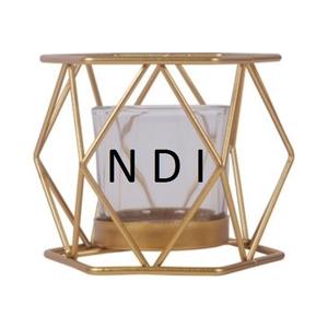 Porte-bougie de qualité supérieure au design créatif, finition dorée, porte-bougie votif de qualité supérieure, article très vendu - Product Image 1