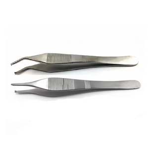 Juego de instrumentos quirúrgicos manuales de alta calidad Adson, fórceps de cirugía plástica de 4,75 \ "con 1x2 dientes e insertos de carburo de tungsteno - Product Image 5