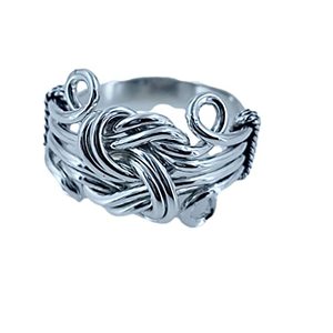 Navya Craft 925 Solid Sterling Silver Handmade Celtic Knot Women's Casual <b>Statement</b> <b>Ring</b> for Christmas Birthday Jewelry - Product Image 1