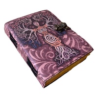Mère de la Terre Journal Design fait à la main en cuir imprimé Deckle Edge Vintage papier carnet de croquis fermoir de couverture Unique agenda planificateur