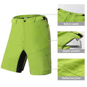 KATBROS INDUSTRY Unique Style Custom Made <b>Cycling</b> Baggy Shorts Solid Color Nylon/Spandex/Polyester Eco-Friendly Quick Dry - Product Image 4