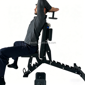 <span class=keywords><strong>Banc</strong></span> de musculation réglable multifonctionnel en métal pour curls biceps, press d'épaules, extensions <span class=keywords><strong>triceps</strong></span> - Product Image 4
