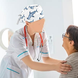 Gorros Quirúrgicos Unisex Transpirables Personalizados con Bordado 3D de Lindas Patas de Perro, Deportivos, 100% Algodón, para Playa, Viajes y Actividades al Aire Libre - Product Image 6