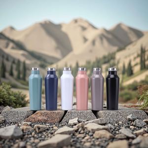 Bouteille d'eau sport isotherme en acier inoxydable à col étroit, 750 ml, portable, personnalisable, vente en gros directe usine - Product Image 1