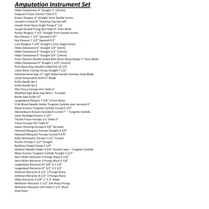 Instrumento de cirugía Kit de instrumentos de amputación de grado profesional para técnicas quirúrgicas precisas y controladas Quirúrgicas - Product Image 1