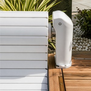 Persiana Enrollable Exterior de Aluminio Blanco, Persiana Corredera Compacta y Retráctil para Patio o Terraza - Product Image 3