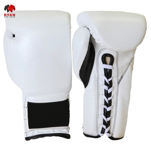 Gants de boxe supérieurs Ryan Pro Gear MMA Logo personnalisé fermeture à crochet et boucle évacuation de l'humidité étanche pour l'entraînement dans les sacs lourds - Product Image 4