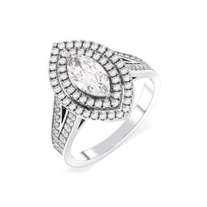 Reyes GRA ได้รับการรับรอง925แหวนมาร์คีสเตอร์ลิงเงิน1.65กะรัตโมอิสนาไนต์สำหรับผู้หญิงเครื่องประดับของขวัญแต่งงานราคาแพง - Product Image 1