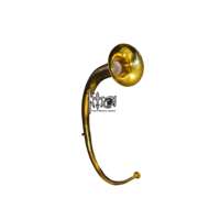 Professional Blowing War Horn Cornu Horn Tenor F Key with F Tone Gold Lacquer and Brass Material