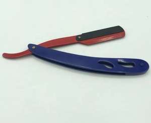 Cuchilla de afeitar de barbero de borde recto, cuchilla de afeitar de una sola hoja, regalo de Metal inoxidable para afeitado cercano, recto profesional para hombres - Product Image 6