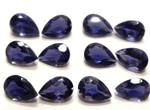 ลูกแพร์ไอโอไลต์ธรรมชาติขนาด6x9มม. ตัดเป็นลูกแพร์ไอโอไลต์แบบหลวม - Product Image 6