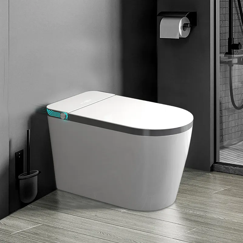 럭셔리 현대 자동 감지 전자 욕실 그릇 화장실 은폐 탱크 원피스 지능형 비데 스마트 화장실