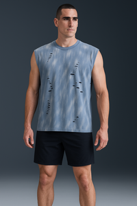 Chaleco transpirable para hombre al aire libre, chaleco de algodón de calidad para hombres, gimnasio, Fitness, chaleco deportivo ligero para correr para hombres - Product Image 2