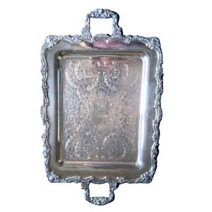 La bandeja de servicio de metal más vendida con acabado elegante, perfecta para el uso en restaurantes de comedor en casa y exhibición de mesa decorativa - Product Image 3