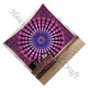 Tapisserie indienne de méditation Yoga décoration Mandala psychédélique motif Floral tenture murale personnalisé imprimé tapisserie d'art mural - Product Image 1