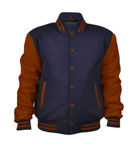 Último estilo unisex transpirable invierno lana piel de oveja botón decoración sublimada moda CollegeBaseballjacket para hombres - Product Image 4