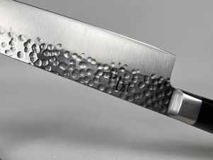 Cuchillo de Chef de acero inoxidable personalizado hecho a mano mango de madera contrachapada regalo de aniversario perfecto para él soporte de cuchillo de cocina OEM - Product Image 6