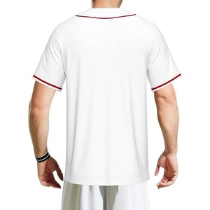 Custom <b>pink</b> <b>Ribbon</b> Full Button Breathable 100% Polyester Baseball Jersey Uniform with Sublimation Printing for Baseball Softball - Product Image 2