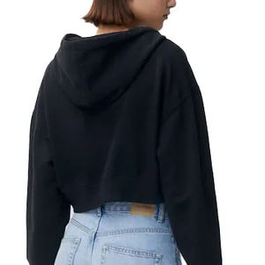 Sweat-shirt à capuche avec logo personnalisé pour femmes, sweat-shirt à capuche uni vierge, sweat-shirt à capuche polaire à fermeture éclair OEM - Product Image 6